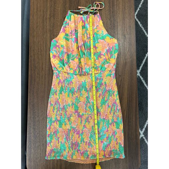 lost & wonder Eternal Lights Floral Minidress in Peach. Size Large. NWOT - Picture 9 of 11